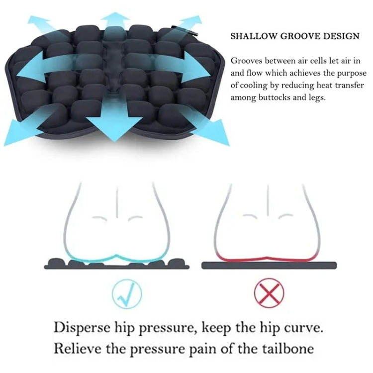 IN-SC003 Cuscino sedile airbag gonfiabile per ufficio auto, stile: gonfiaggio manuale, Manual Inflation