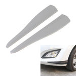 1 paio di strisce paraurti in silicone per auto in fibra di carbonio, stile: corto, Carbon Fiber