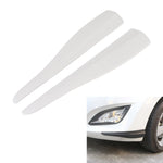 1 paio di strisce paraurti in silicone per auto in fibra di carbonio, stile: corto, Carbon Fiber