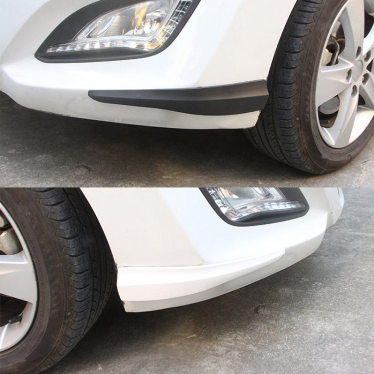 1 paio di strisce paraurti in silicone per auto in fibra di carbonio, stile: corto, Carbon Fiber