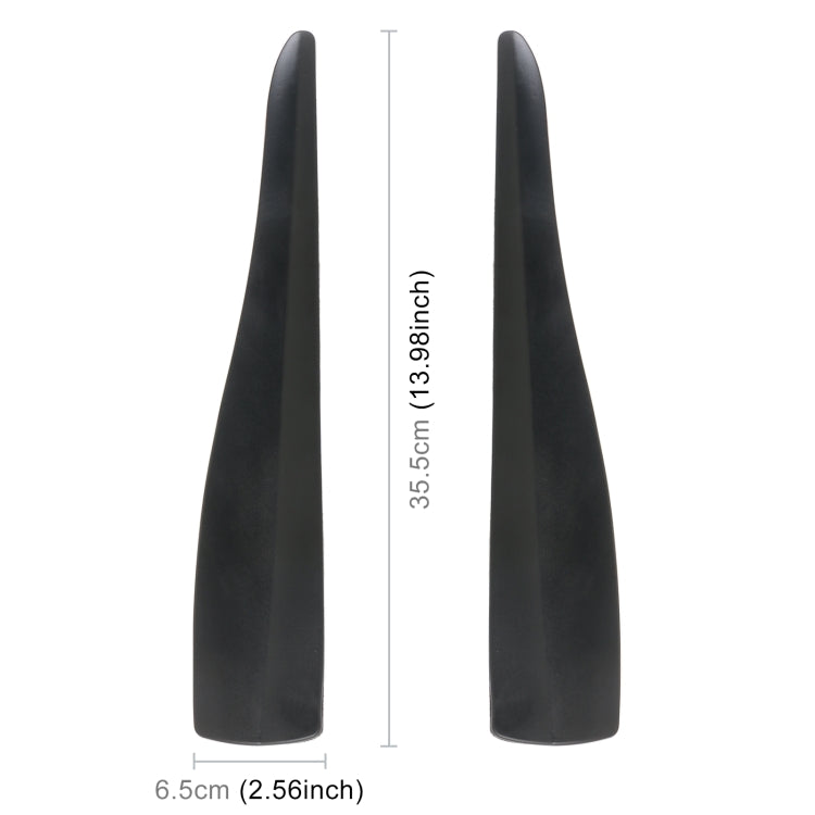 1 paio di strisce paraurti in silicone tinta unita per auto, stile: lungo, Solid Color