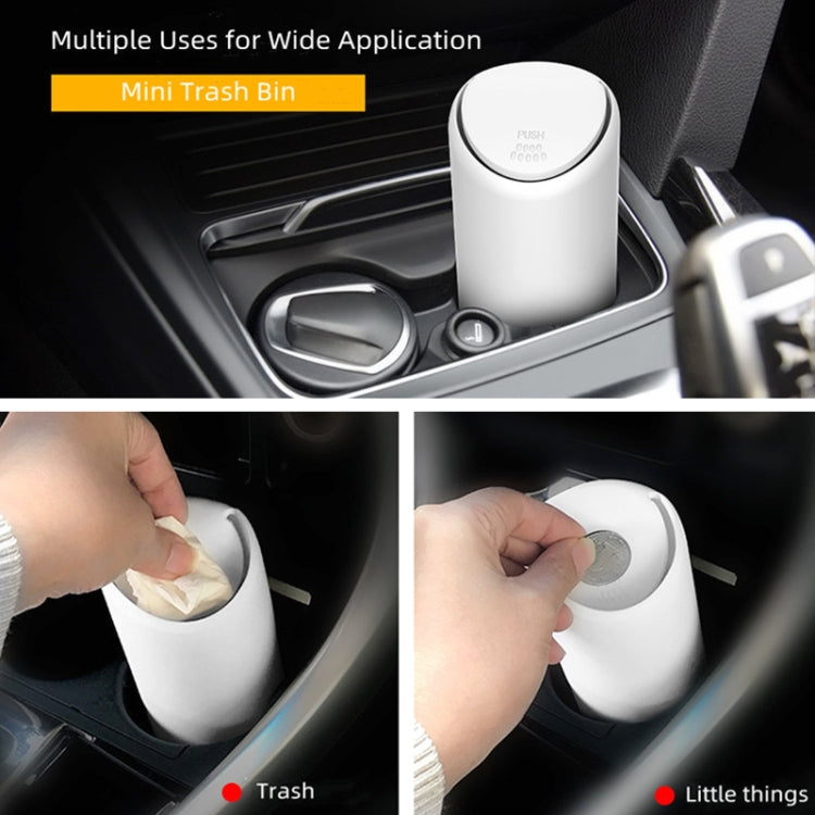 3R-2114 Mini pattumiera multifunzionale per auto, 3R-2114(Black), 3R-2114(White)