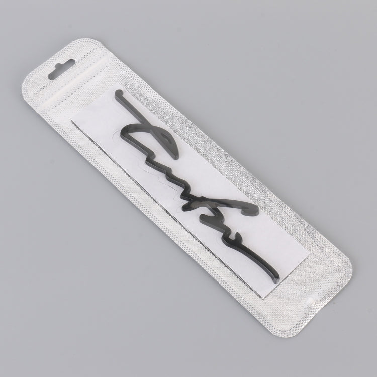 Adesivi decorativi personalizzati in lega di alluminio per auto, dimensioni: 16x3,5x04 cm