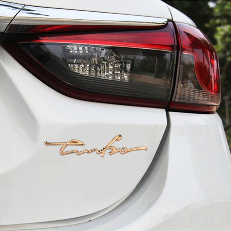 Adesivi decorativi personalizzati in lega di alluminio per auto, dimensioni: 16x3,5x04 cm
