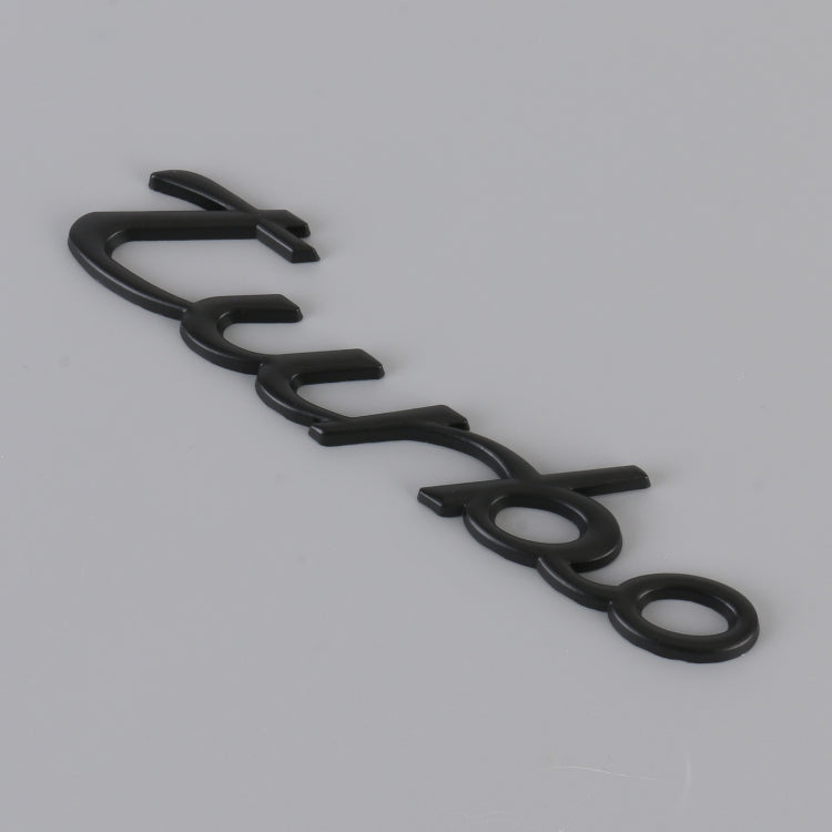 Auto TURBO Adesivi decorativi personalizzati in lega di alluminio, dimensioni: 13x3x0,3 cm