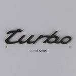 Auto TURBO Adesivi decorativi personalizzati in lega di alluminio, dimensioni: 13x3x0,3 cm