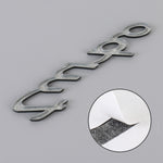 Auto TURBO Adesivi decorativi personalizzati in lega di alluminio, dimensioni: 13x3x0,3 cm