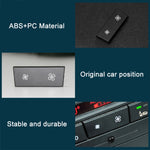 Per BMW Serie 3 E84 E90 F25 X3 Tasto del volume dell'aria sul pannello del condizionatore d'aria per auto senza OFF 6411 9344 143-MA, Air Volume Key