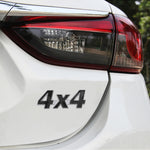Adesivo decorativo personalizzato in lega di alluminio con numero auto 4 x 4, dimensioni: 9 x 3,5 x 2,3 cm