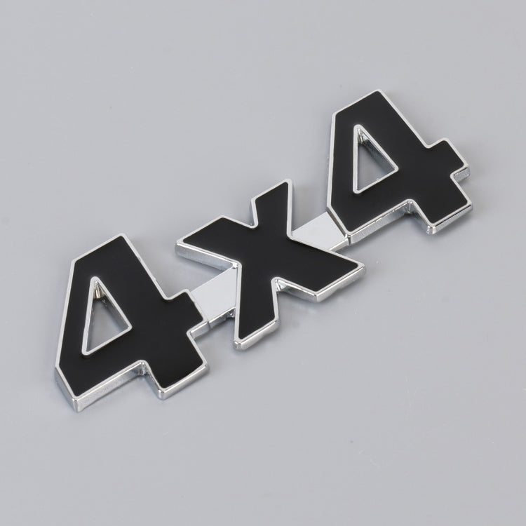 Adesivo decorativo personalizzato in lega di alluminio con numero auto 4 x 4, dimensioni: 9 x 3,5 x 2,3 cm