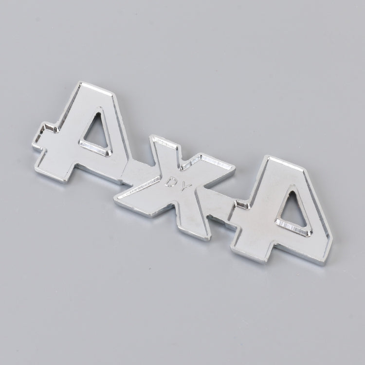 Adesivo decorativo personalizzato in lega di alluminio con numero auto 4 x 4, dimensioni: 9 x 3,5 x 2,3 cm