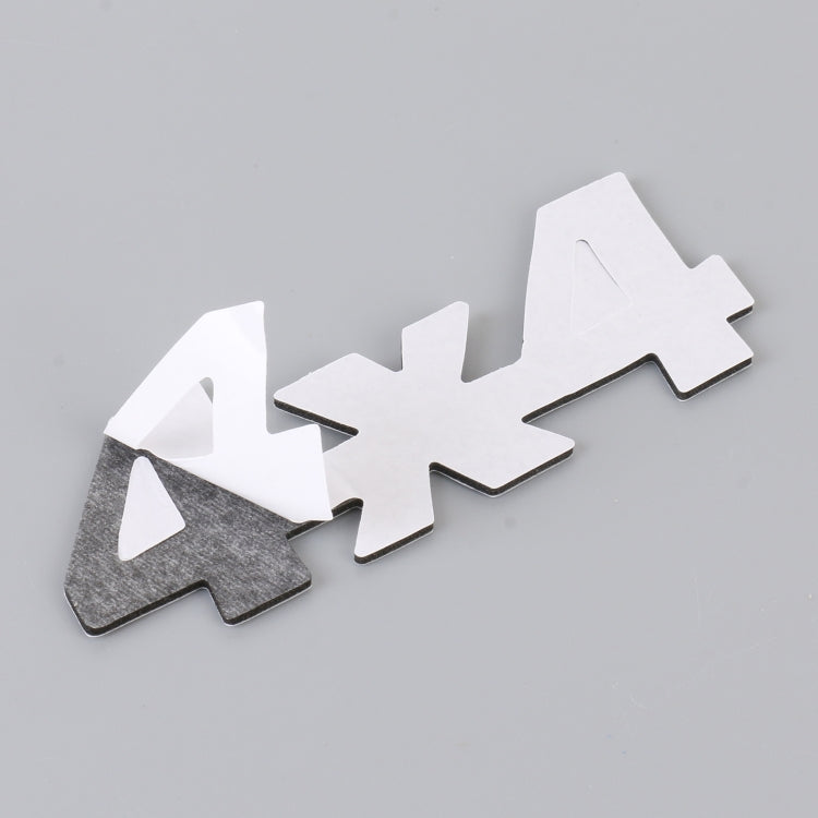 Adesivo decorativo personalizzato in lega di alluminio con numero auto 4 x 4, dimensioni: 9 x 3,5 x 2,3 cm