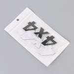 Adesivo decorativo personalizzato in lega di alluminio con numero auto 4 x 4, dimensioni: 9 x 3,5 x 2,3 cm