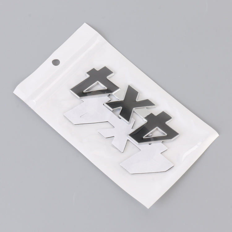 Adesivo decorativo personalizzato in lega di alluminio con numero auto 4 x 4, dimensioni: 9 x 3,5 x 2,3 cm