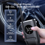 Mini pompa di gonfiaggio per pneumatici con display digitale wireless portatile per auto, Digital Display