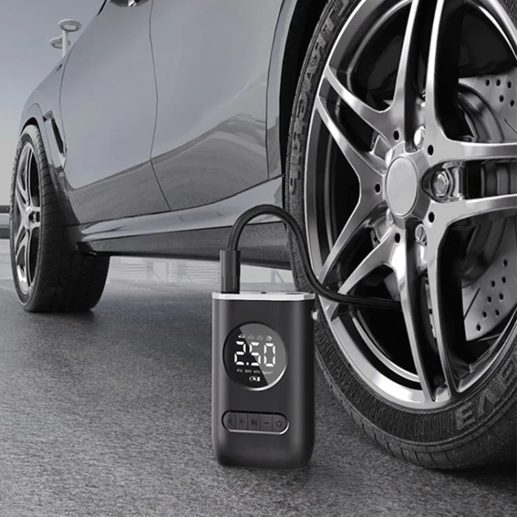 Mini pompa di gonfiaggio per pneumatici con display digitale wireless portatile per auto, Digital Display