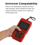 Strumento diagnostico per rilevatore di guasti OBD2 per mini lettore di codici per auto TK209, TK209