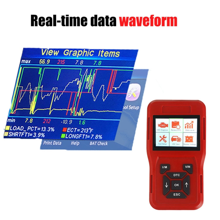 Strumento diagnostico per rilevatore di guasti OBD2 per mini lettore di codici per auto TK209, TK209
