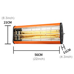 220 V 1050 W Luce di calore Essiccatore a infrarossi Vernice spray Riscaldamento Lampada polimerizzante Riscaldatore per cabina di cottura, presa UK, 1050W, UK Plug