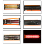 220 V 1050 W Luce di calore Essiccatore a infrarossi Vernice spray Riscaldamento Lampada polimerizzante Riscaldatore per cabina di cottura, presa UK, 1050W, UK Plug