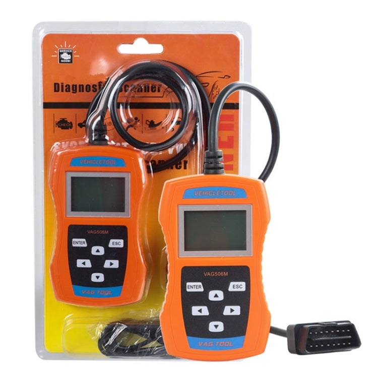 VAG506M Mini lettore di codici per auto OBD2 Strumento diagnostico rilevatore di guasti, versione dell'Europa meridionale, VAG506M , Southern European Version