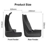 Per Volkswagen Tiguan LR-Line 2018-2020 4 pz/set Auto Auto In Plastica Morbida Paraspruzzi Parafango Guardia, For Volkswagen Tiguan LR-Line 2018-2020