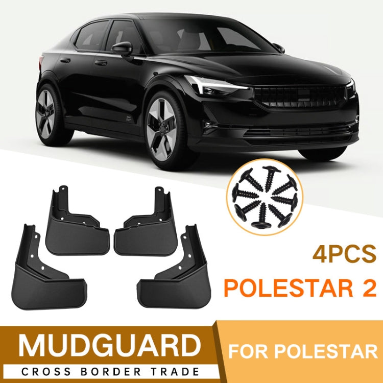 Per Polestar 2 4 pezzi/set paraspruzzi in plastica morbida per auto, For Polestar 2