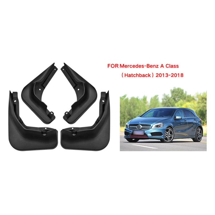 Per Mercedes-Benz Classe A Hatchback 2013-2018 4 pz/set Auto Auto In Plastica Morbida Paraspruzzi Paraspruzzi Parafango, For Mercedes-Benz A-class Hatchback 2013-2018