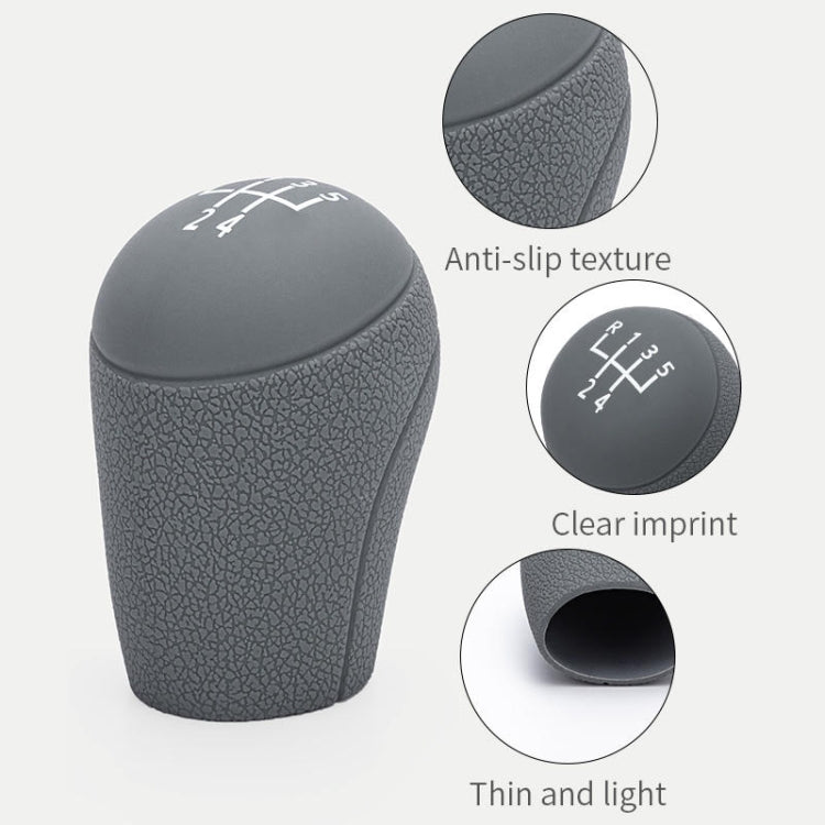 Per Volkswagen 5 marce, copertura protettiva per pomello del cambio antipolvere in silicone per auto