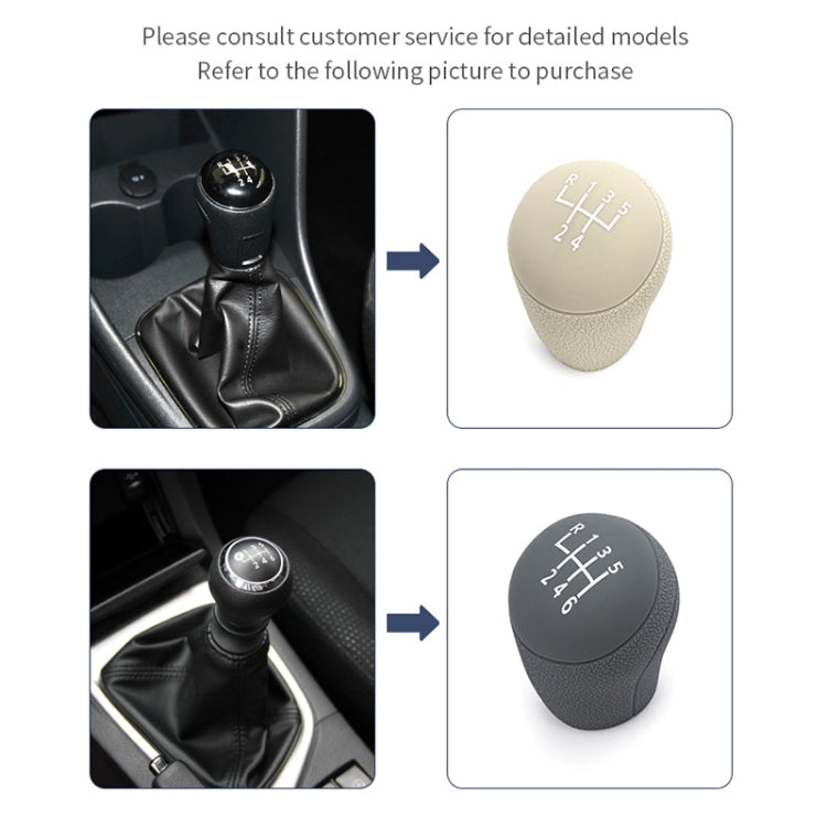 Per Volkswagen 5 marce, copertura protettiva per pomello del cambio antipolvere in silicone per auto