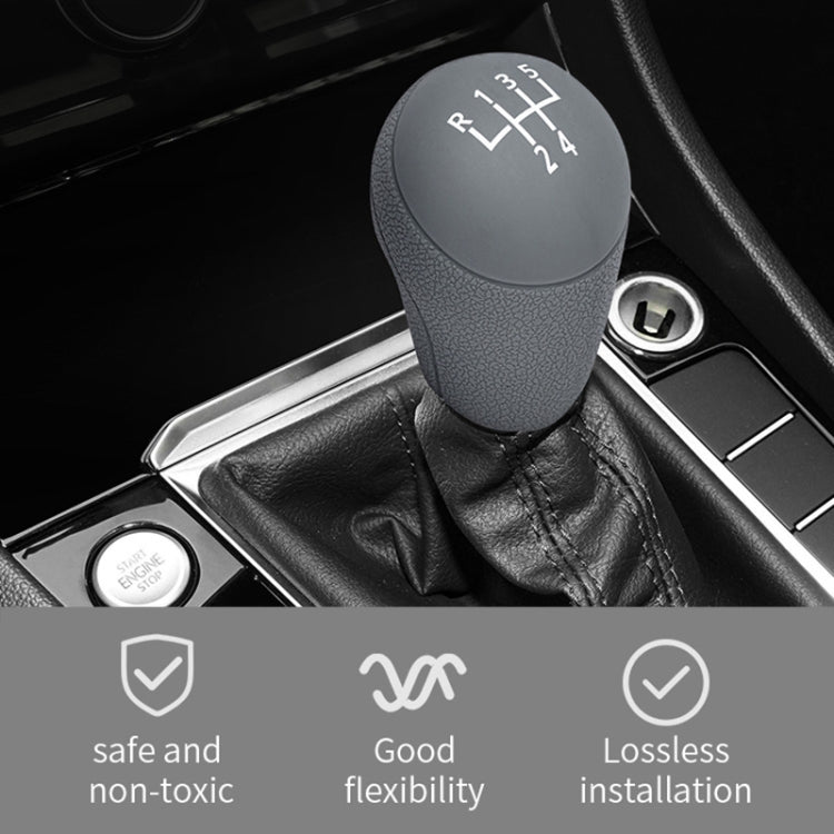 Per Volkswagen 6 marce copertura protettiva del cambio del pomello del cambio antipolvere in silicone per auto