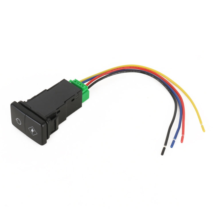 TS-202 Piccolo interruttore a doppio comando per Toyota con luce blu-verde per auto con serratura, with Lock 3