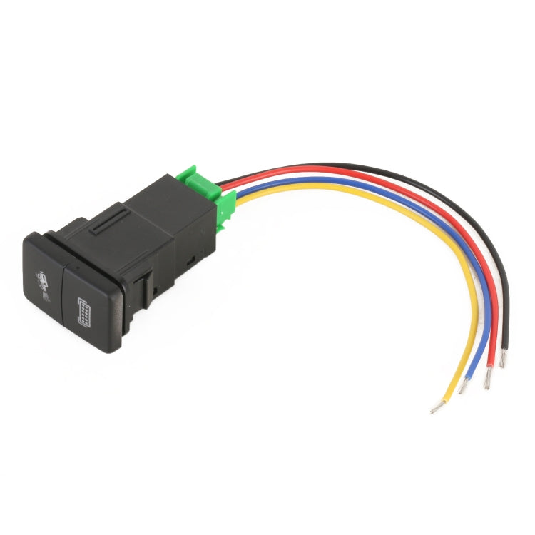 TS-202 Piccolo interruttore a doppio comando per Toyota con luce blu-verde per auto con serratura, with Lock 5