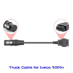 Per cavo adattatore camion Iveco da 30 pin maschio a OBDII 16 pin femmina, For Iveco