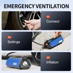 TS03C 6000mAh + Borsa EVA Macchina integrata con pompa di aria per avviamento di emergenza per auto, versione bassa, Low Version