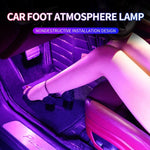 Luce d'atmosfera LED RGB per auto 4 in 1 USB, Ice Blue Light, Pink Light, White Light