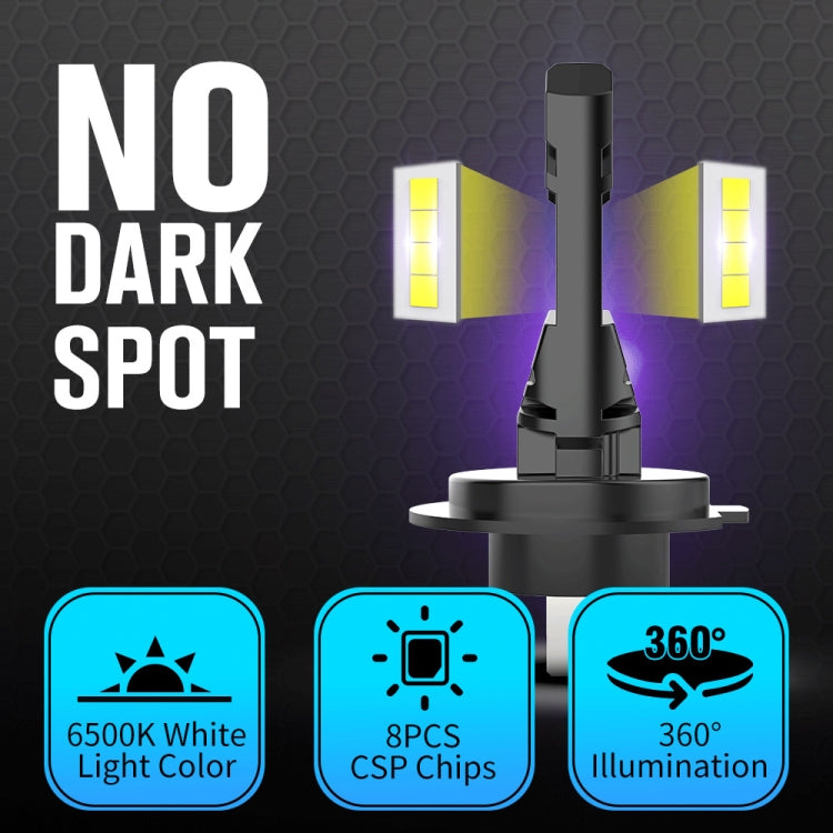 1 paio di fari LED per auto H7 fendinebbia a LED