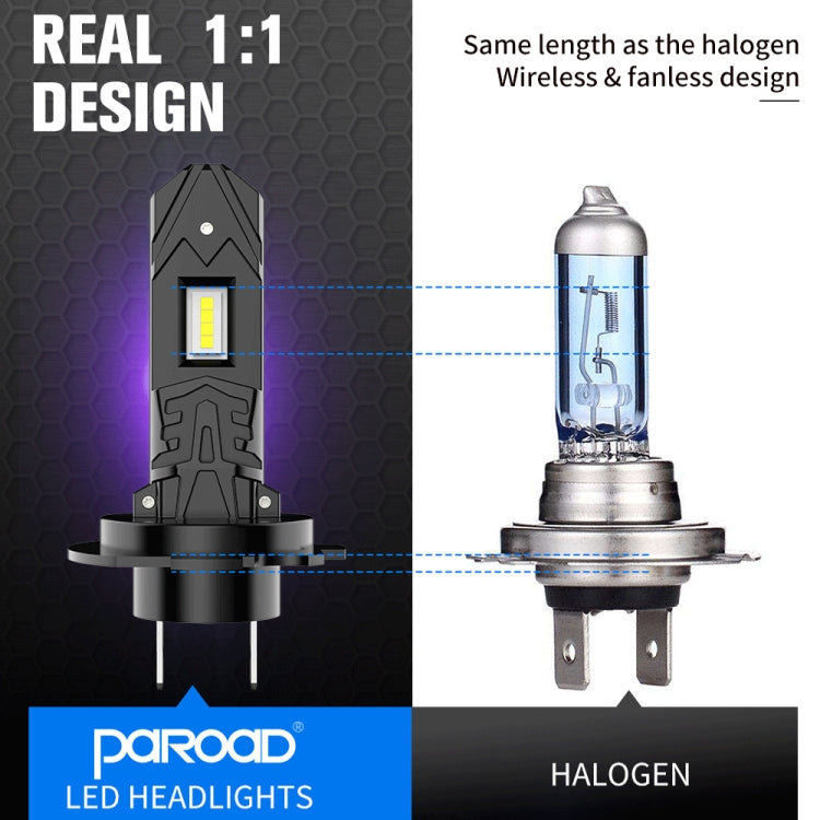 1 paio di fari LED per auto H7 fendinebbia a LED
