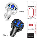 Caricabatteria da auto con display digitale WGS-G36 3.1A 4 in 1 con voltmetro, WGS-G36