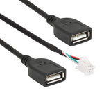 Cablaggio per navigazione Android Palminfo a 6 pin con doppia connessione USB, 6 Pin Dual USB
