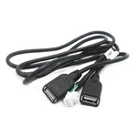Cablaggio per navigazione Android Palminfo a 6 pin con doppia connessione USB, 6 Pin Dual USB
