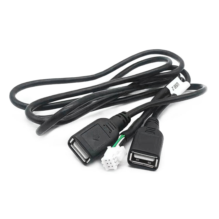 Cablaggio per navigazione Android Palminfo a 6 pin con doppia connessione USB, 6 Pin Dual USB