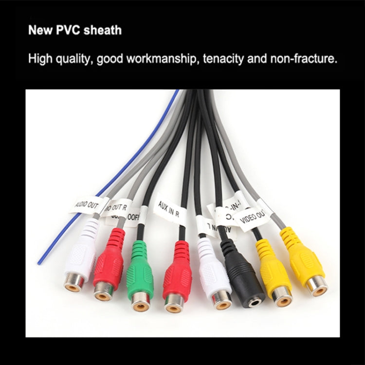 Palminfo Navigazione Android Spina a 20 pin RCA Video Audio Linea di coda modificata, Video Audio Cable