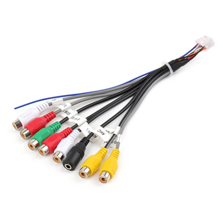 Palminfo Navigazione Android Cavo audio per microfono a 20 pin Linea amplificatore per basso RCA, Microphone Cable