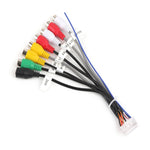 Palminfo Navigazione Android Cavo audio per microfono a 20 pin Linea amplificatore per basso RCA, Microphone Cable