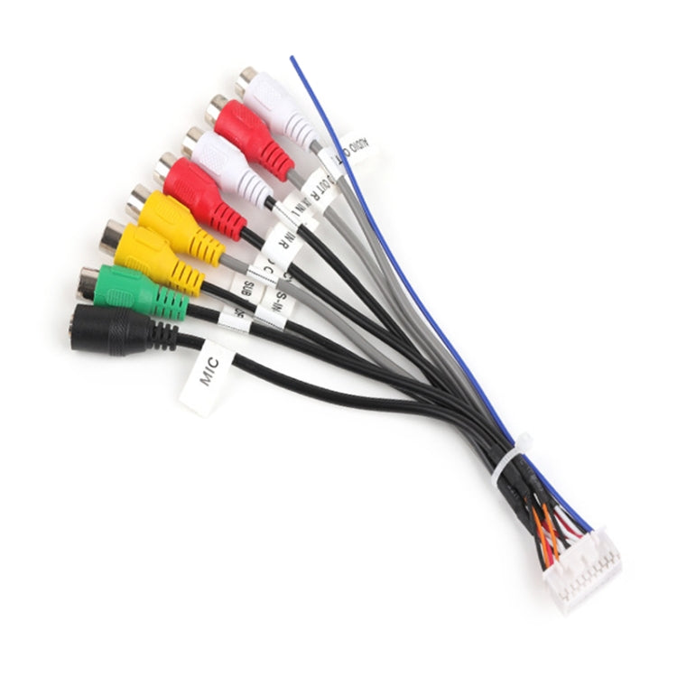 Palminfo Navigazione Android Cavo audio per microfono a 20 pin Linea amplificatore per basso RCA, Microphone Cable