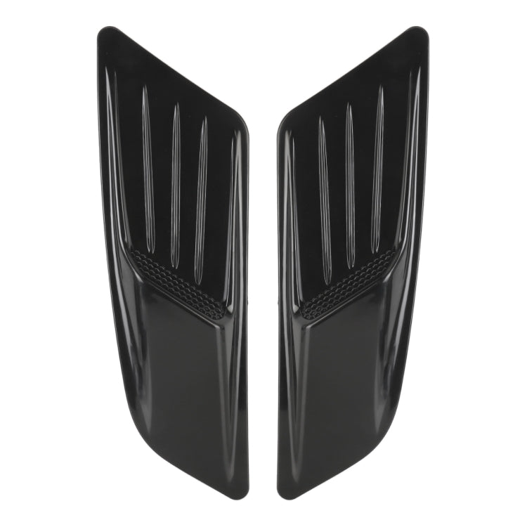HD-713 1 paio di adesivi decorativi per cofano auto, adesivi per prese d'aria, parafanghi, Black
