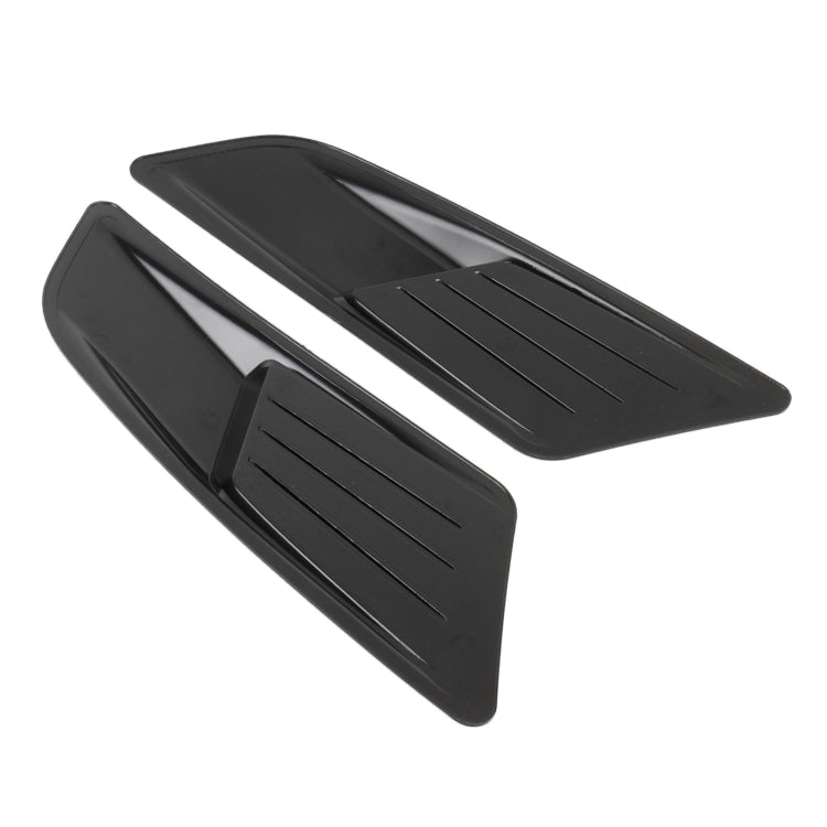 HD-713 1 paio di adesivi decorativi per cofano auto, adesivi per prese d'aria, parafanghi, Black