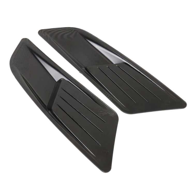 HD-713 1 paio di adesivi decorativi per cofano auto, adesivi per prese d'aria per parafanghi (fibra di carbonio), Carbon Fiber