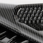 HD-713 1 paio di adesivi decorativi per cofano auto, adesivi per prese d'aria per parafanghi (fibra di carbonio), Carbon Fiber